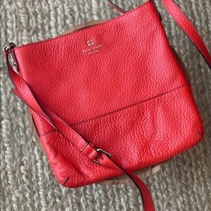 Orange KATE SPADE 100% Leather Crossbody